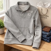 Bluza bawełniana Abercrombie & Fitch rozmiar M 100% bawełna szara męska