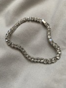 Srebrna bransoletka z cyrkoniami | elegancka i błyszcząca