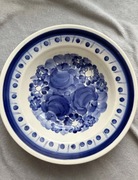 Fajans Włocławek duży malowany talerz głęboki - T.Brysz