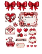 Zestawy Naklejek Walentynki
