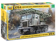 1/35 STZ-5 Soviet Artillery Tractor With BM-13 "Katyusha" (Zvezda 3700)