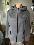 Abercrombie & Fitch active bluza damska kapture M szara melanż lekko śliska