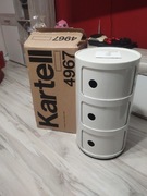 Stolik /Szafka Kartell 4967, 3 części do przechowywania