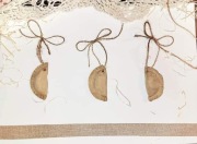 Piękne gliniane pierogi choinkowe