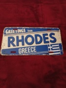 Replika kopia tablica rejestracyjna Rhodes Grecja 30x15 cm