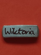 Koralik metalowy z imieniem WIKTORIA 