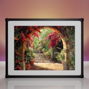 ŁUK | KWIATY | AKWARELE | OBRAZ  | AI ART