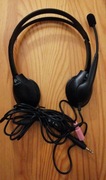 Słuchawki Logitech z mikrofonem 