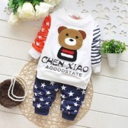 Zestaw komplet dres ocieplany miś r. 98/104/110