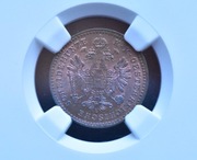1 krajcar 1860E, Karlsburg, NGC MS64BN