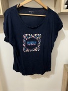 T-shirt 42 xl granat