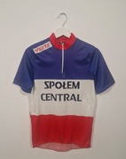 Retro koszulka kolarska SPOŁEM CENTRAL rozmiar S lata 80