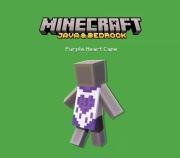 MINECRAFT PELERYNKA PURPLE HEART [KOD]