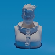 Popiersie Zarya z Overwatch