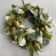 Wianek świąteczny wiosenny wielkanocny na drzwi stół sztuczny 31 cm