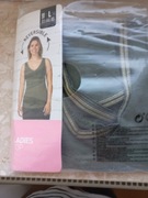 Nowa koszulka/top bawełniany khaki na ramiączkach