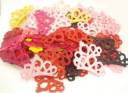 SCRAPBOOKING KOLOROWE APLIKACJE mini KORONY komplet 108szt (K003)