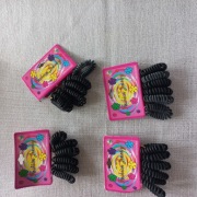 Gumki do włosów czarne spiralne