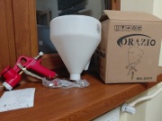 Airpress pistolet pneumatyczny do tynków zbiornik 5L dysze 4, 6, 8 mm 45260