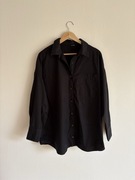 Czarna koszula basic luźna 52 6xl plus size na co dzień