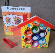 Drewniany ul, sorter pszczółek Montessori 