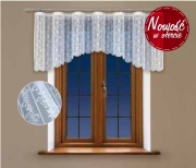 Firanka żakardowa z wszytą taśmą marszczącą 60 x 200