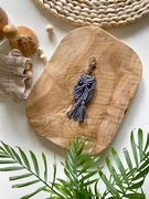 Brelok do kluczy sowa grafitowa