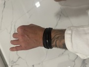 Bransoletka męska skórzana 21cm