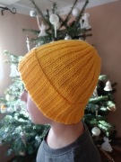 Czapka Handmade – Miękki Bambus & Akryl | Żółta Miodowa uniwersalna