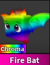 Chroma Fire Bat Roblox Murder Mystery 2
