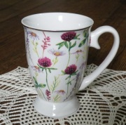 Kubek porcelana koniczyna fioletowy 200ml
