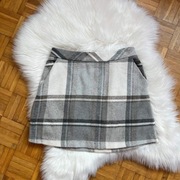 Atmosphere spódniczka krótka w kratę materiałową kratka old money elegancka