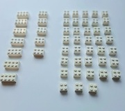 LEGO mix białych klocków cegła / brick