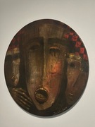 Obraz olejny okrągły 