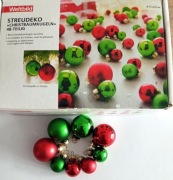 Unikat! Mini bombki szklane 2 i 3 cm 48szt. Piękne!