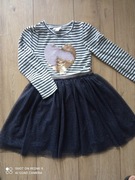 Primark sukienka magiczne cekiny tiul 122 6-7