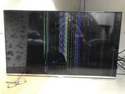 Uszkodzony TV Samsung UE40J5100AW – pęknięty ekran/elektronika sprawna