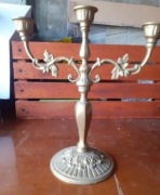 Świecznik. Stary mosiężny.