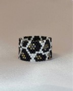 Pierścionek szeroki pantera Leopard