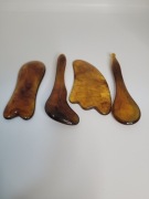 Gua sha do masażu 4 szt. Bursztynow