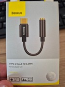 Adapter Baseus L54 Typ-C - Jack 3.5 mm Czarny