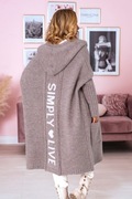 Długi kardigan damski oversize Simply life NOWOŚĆ 