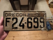 Tablica rejestracyjna USA Oregon z 1952 roku