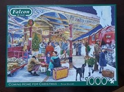 Puzzle Falcon 1000 el. , " Powrót do domu na Boże Narodzenie "
