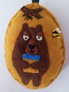 ZAWIESZKA "MISIO I MIÓD" FILC HAND MADE