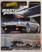 HOT WHEELS PREMIUM TOYOTA AE86 SPRINTER TRUENO FAST & FURIOUS
