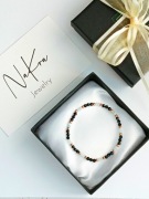 Bransoletka z TURMALINU, AKWAMARYNU I HEMATYTU