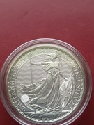 MONETA BRITANNIA 1 UNCJA SREBRA 2022 ROK KRÓLOWA ELŻBIETA - MENNICZA MONETA