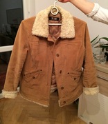 vintage kurtka pilotka kożuch M L