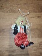 Pacynka Klaun Pajacyk Drewniany